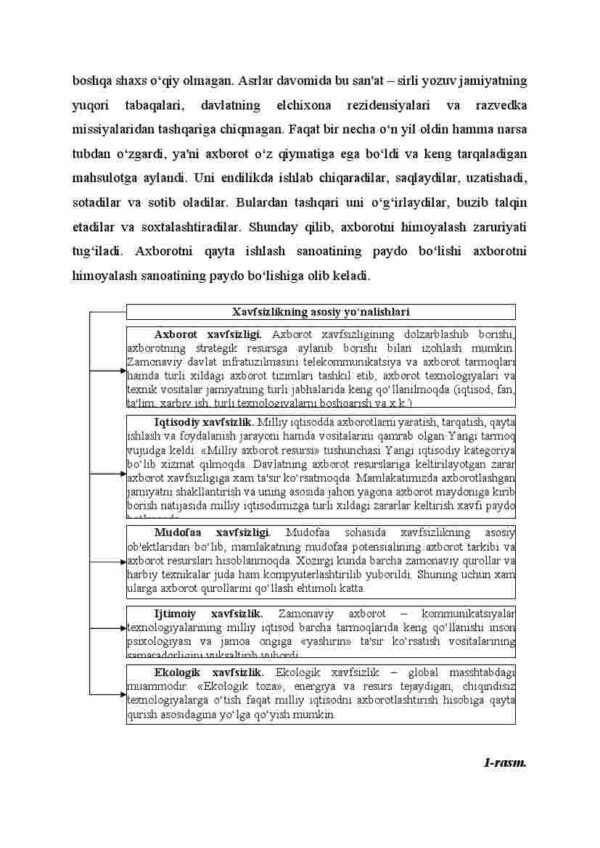 Axborotlarga nisbatan mavjud xavfsizliklarning asosiy tushunchalari va uning tasnifi - Image 3