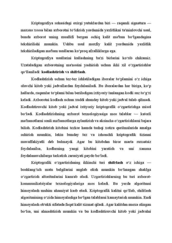 Axborotlarni kriptografik himoyalash usullari - Image 3