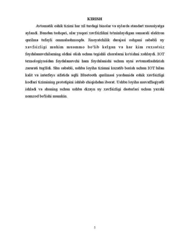 Bankda eshiklarni avtomatlashtirishni dasturlash va loyihalash - Image 3
