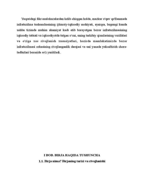 Birja-bozor infrastrukturasining asosiy bo’g’ini sifatida - Image 4