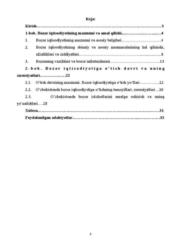 Bozor iqtisodiyotining shakllanishi va bozor  iqtisodiyotiga o'tish yo'llari - Image 2