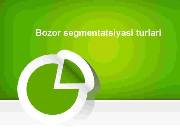 Bozor segmentatsiyasi turlari