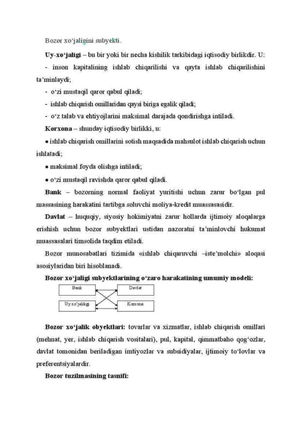 Bozor tushunchasi va bozorning vazifalari - Image 3