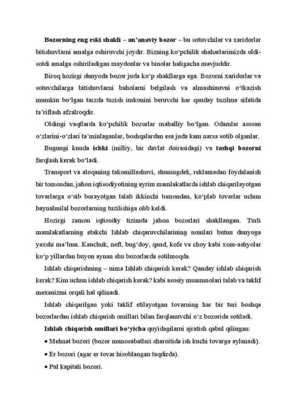 Bozorning turlari va shakllari - Image 2