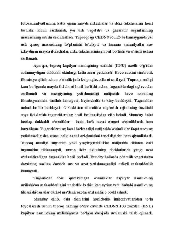 Dala ekinlarining optimal namlik bilan ta'minlanishi ekinzorda o‘simlikning fotosintez faoliyati - Image 4