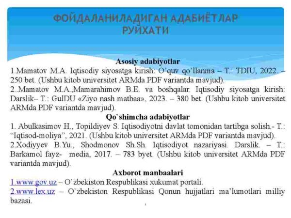 Davlatning ijtimoiy-iqtisodiy rivojlanishni dasturlash, prognozlashtirish va rejalashtirish siyosati - Image 3