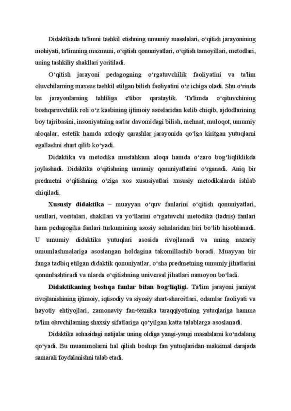 Didaktika - pedagogik ta'lim nazariyasi sifatida - Image 3
