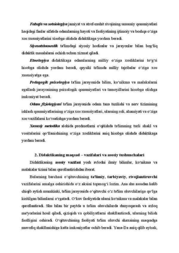 Didaktika - pedagogik ta'lim nazariyasi sifatida - Image 4