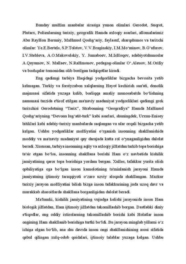 Eng qadimgi davrdan VII asrgacha ta'lim-tarbiya va pedagogik fikrlar - Image 3