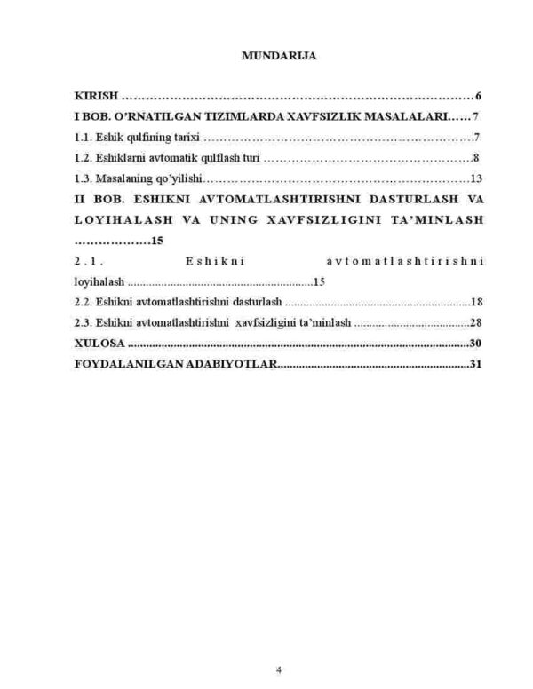 Eshikni avtomatlashrtirishni loyihalash - Image 2