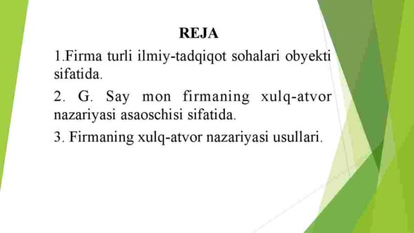 Firmaning xulq-atvor nazariyasi - Image 2