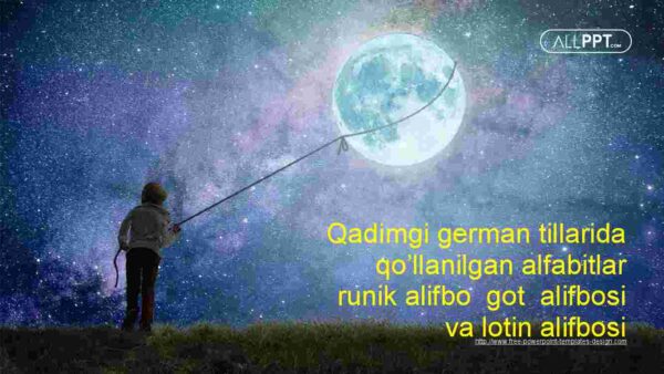 Qadimgi german tillarida qo'llanilgan alfabitlar runik alifbo  got  alifbosi va lotin alifbosi
