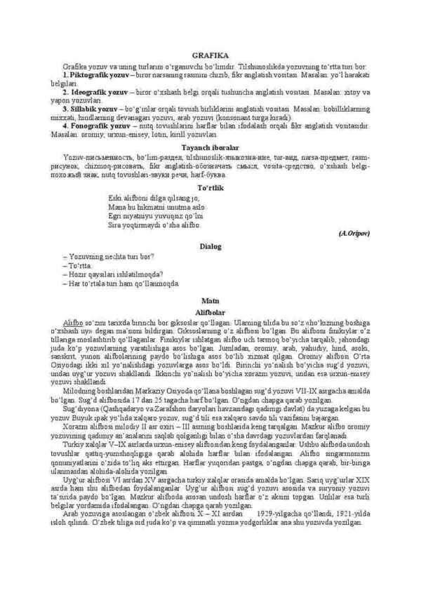 Grafika. Orfoepiya. Orfografiya. Imlo qoidalari - Image 2