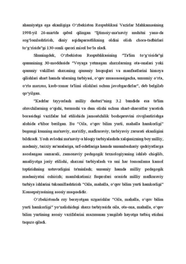 Guruh rahbarining oila va jamoatchilik hamkorligida olib boradigan pedagogik faoliyati - Image 4