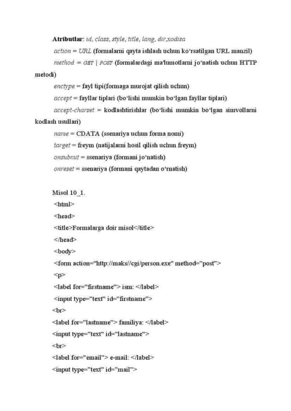 HTML formalar - Image 4