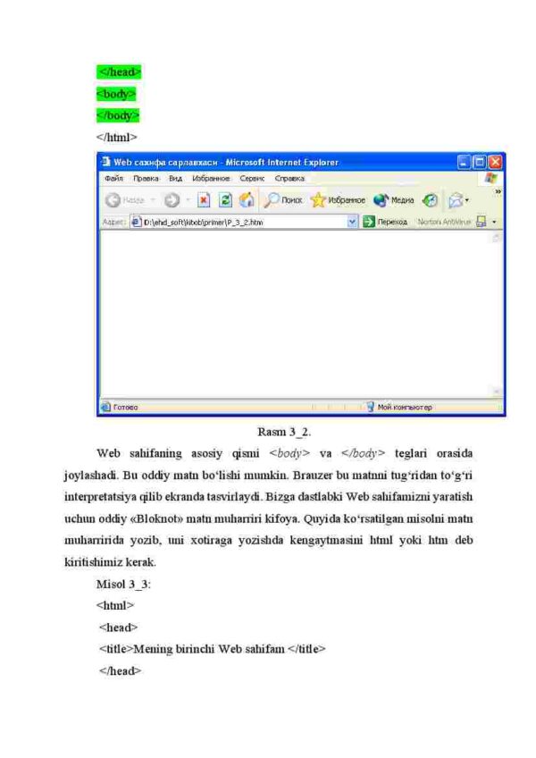 HTML hujjatining tuzilishi - Image 4