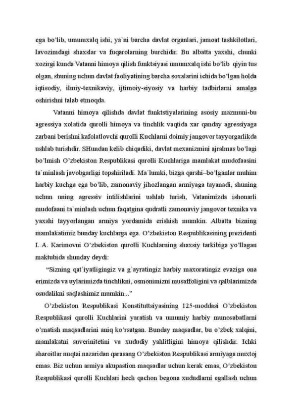O'zbekiston Respublikasi qonunlarida harbiy qurilish masalalari - Image 3