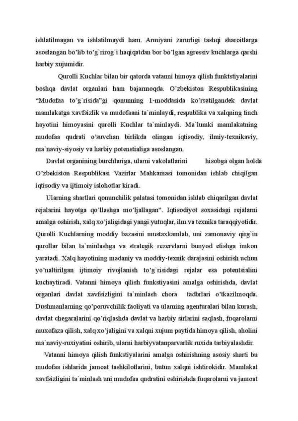O'zbekiston Respublikasi qonunlarida harbiy qurilish masalalari - Image 4