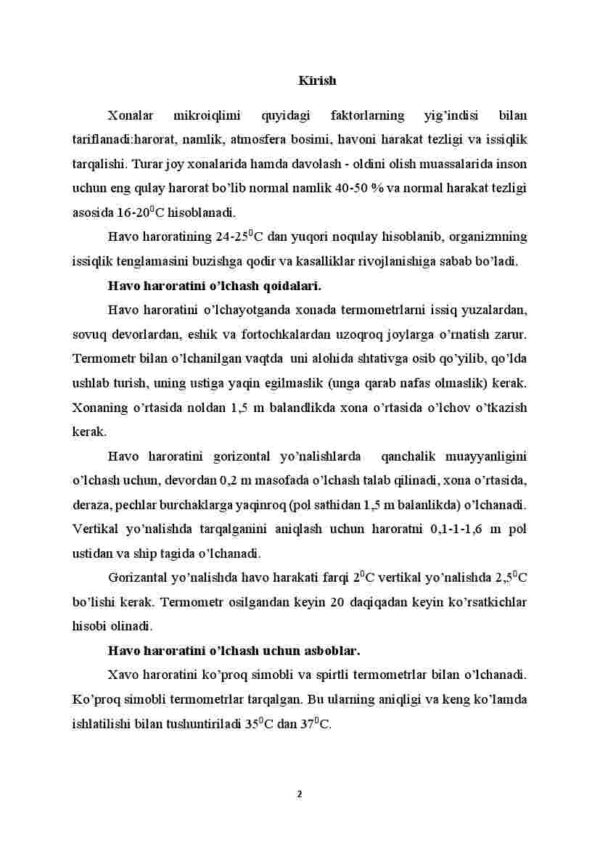 Havoning fizik xususiyatlarining gigiyenik bahosi - Image 2