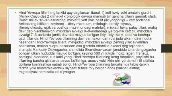 Hind-Yevropa vokalizmi va konsonantizmiga doir nazariyalar.Laringal tovush nazariyasi va boshqalarga ilmiy talqin berish - Image 4