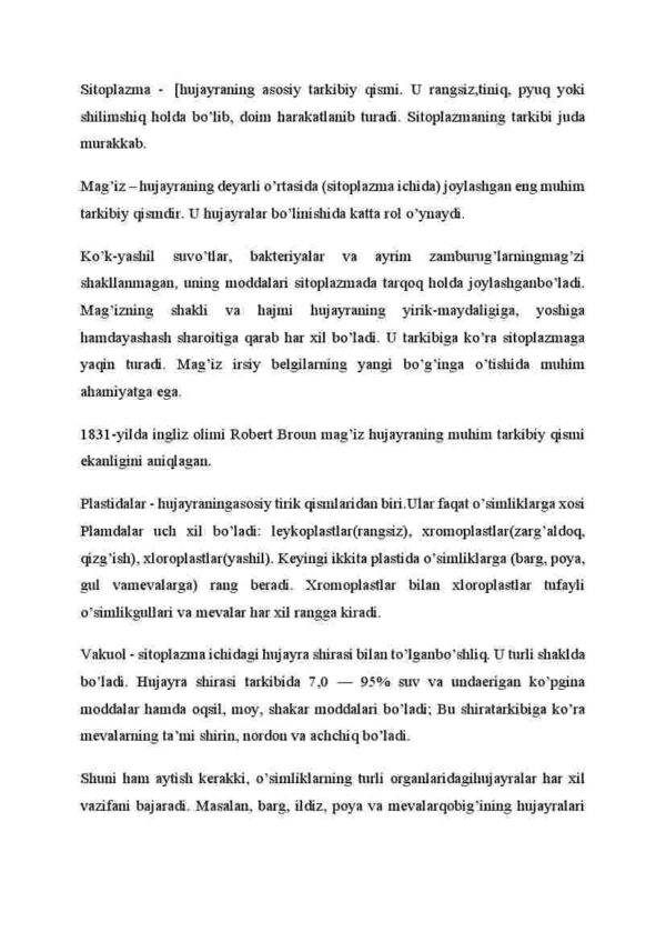 Hujayra va uning tarkibiy qismlari - Image 3