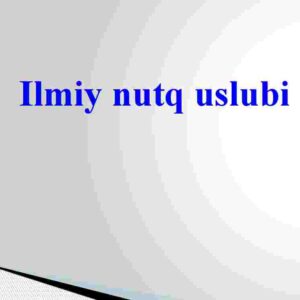 Ilmiy nutq uslubi