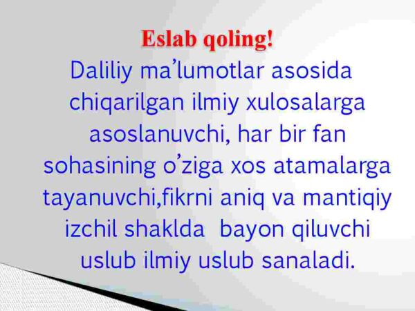 Ilmiy nutq uslubi - Image 3