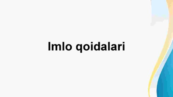 Imlo qoidalari