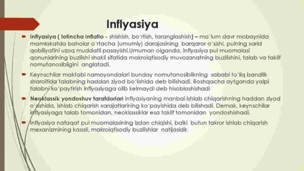 Inflyatsiya va inflyatsiya qarshi siyosat - Image 3