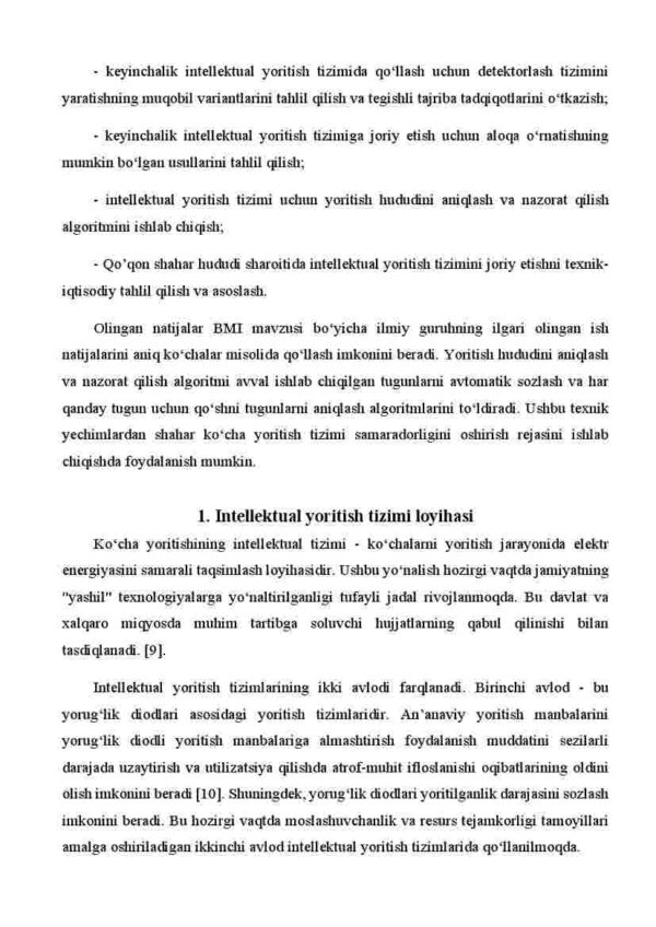 Intellektual yoritish tizimini loyihalash va Qo'qon shahrida intellektual yoritish tizimini joriy etish - Image 4