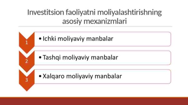 Investitsion faoliyatni moliyalashtirish mexanizmlari - Image 3