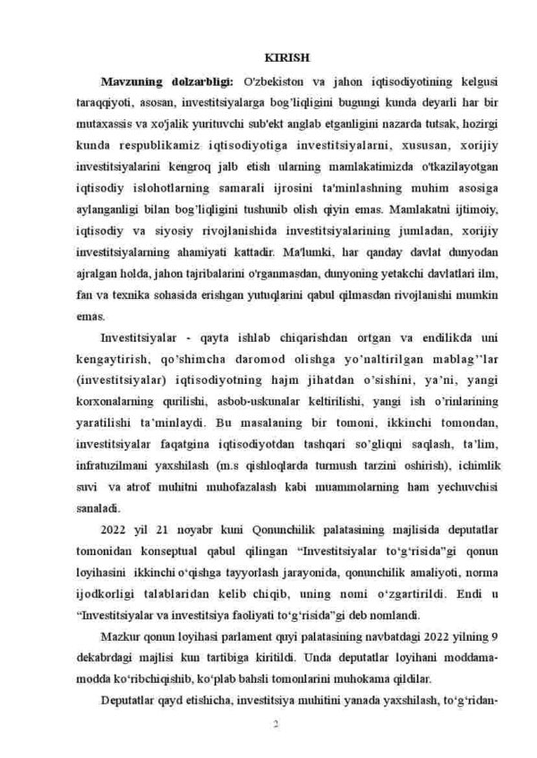 Investitsiyalarning iqtisodiy mazmuni, turlari va ularning hajmiga ta`sir etuvchi omillar - Image 3