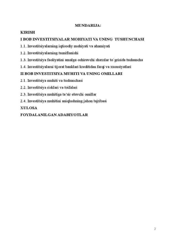 Investitsiyaning mohiyati manbalari va shakllari - Image 2