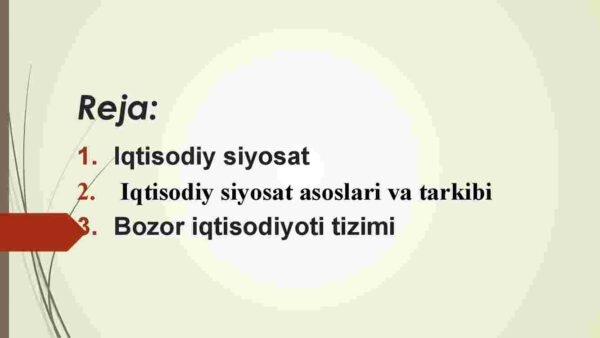 Iqtisodiy siyosat asoslari va tarkibi - Image 2