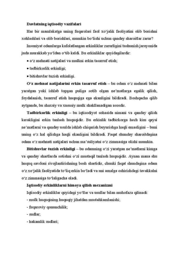 Iqtisodiy siyosatda davlatning vazifalari - Image 2