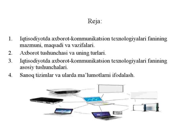 Iqtisodiyotda axborot-kommunikatsion texnologiyalari fanining maqsadi va vazifalari - Image 2
