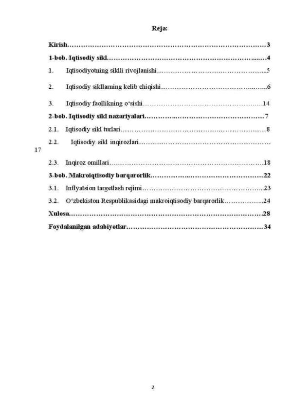 Iqtisodiyotning siklliligi va Makroiqtisodiy barqarorlik - Image 2