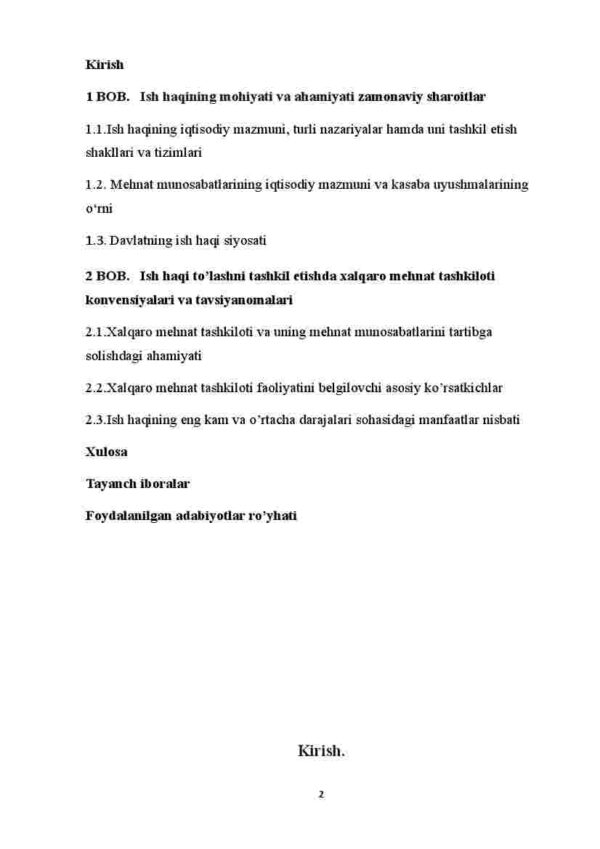 Ish haqqi mohiyati, turlari va prinsiplari - Image 2