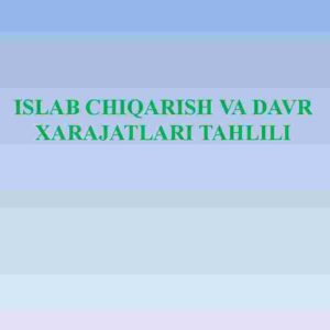 Ishlab chiqarish va davr xarajatlari tahlili
