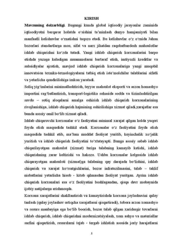 Ishlab chiqarish xarajatlarni kamaytirish-iqtisodiy taraqqiyotning hal qiluvchi omili sifatida - Image 3