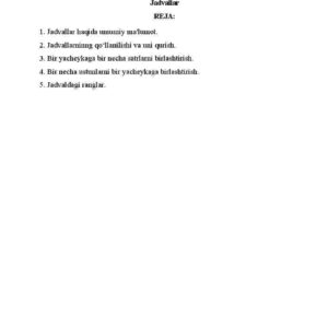 Jadvallar