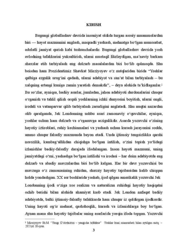Jak Londonning "Men anglagan hayot" asarida hayot haqida qarashlar tasviri - Image 3