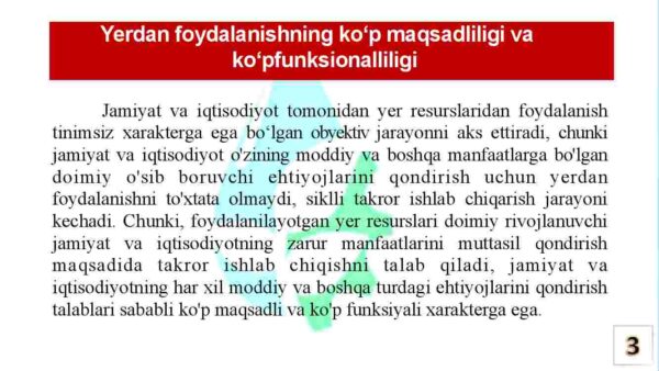 Yer: Joylashishi va undan ko'p maqsadli foydalanish - Image 3