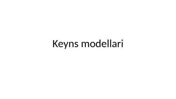 Keyns modellari
