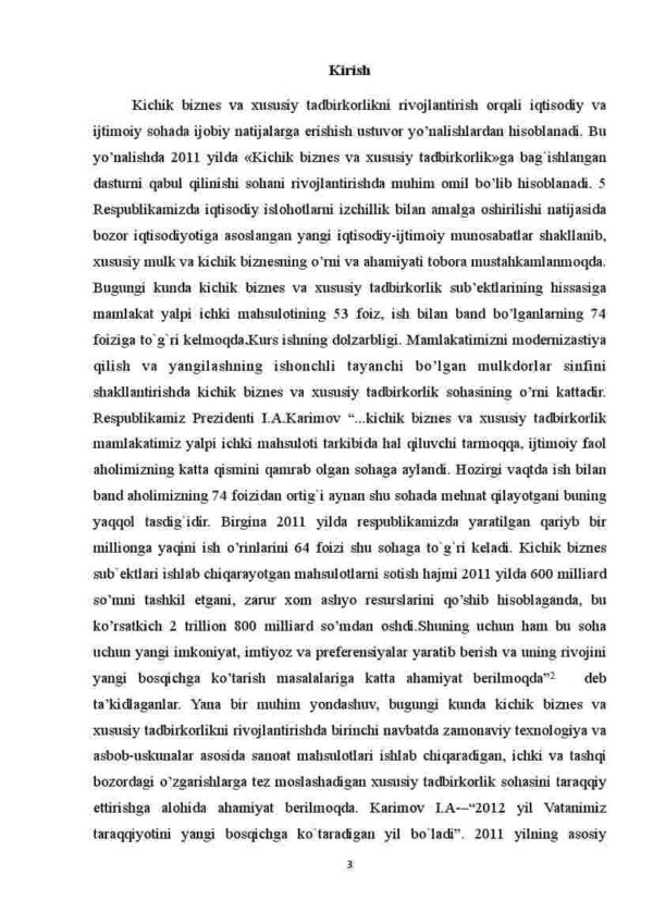 Kichik va o'rta biznesni rivojlantirish - iqtisodiy erkinlikni taminlash omili sifatida - Image 3