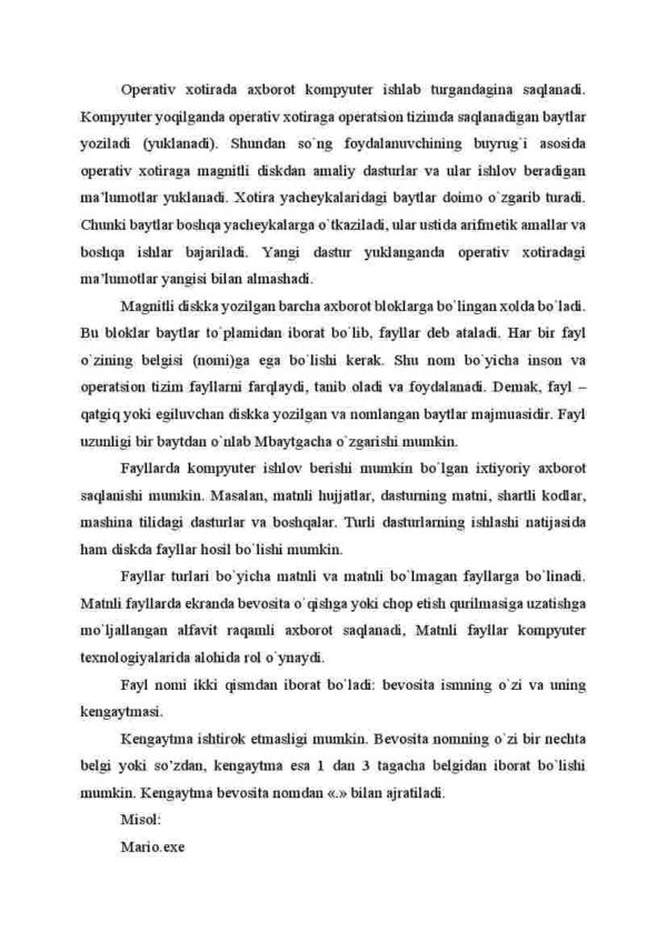 Kompyuterda ma'lumotlarni tashkil etish va saqlash - Image 3