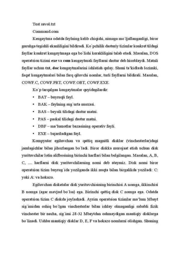 Kompyuterda ma'lumotlarni tashkil etish va saqlash - Image 4