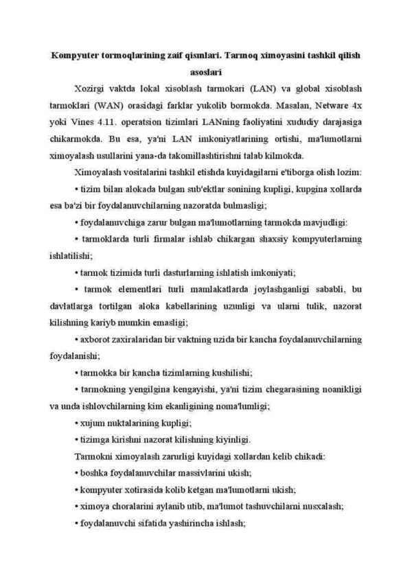 Kompyuter tarmoqlarida ma'lumotlarning tarqalish kanallari - Image 2