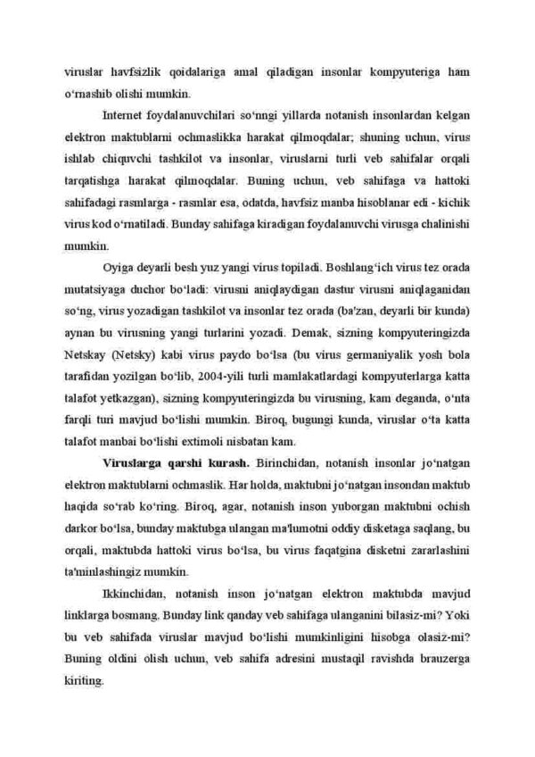 Laboratoriya ishi: Kompyuter tizimlarini viruslardan himoyalash profilaktikasi - Image 3