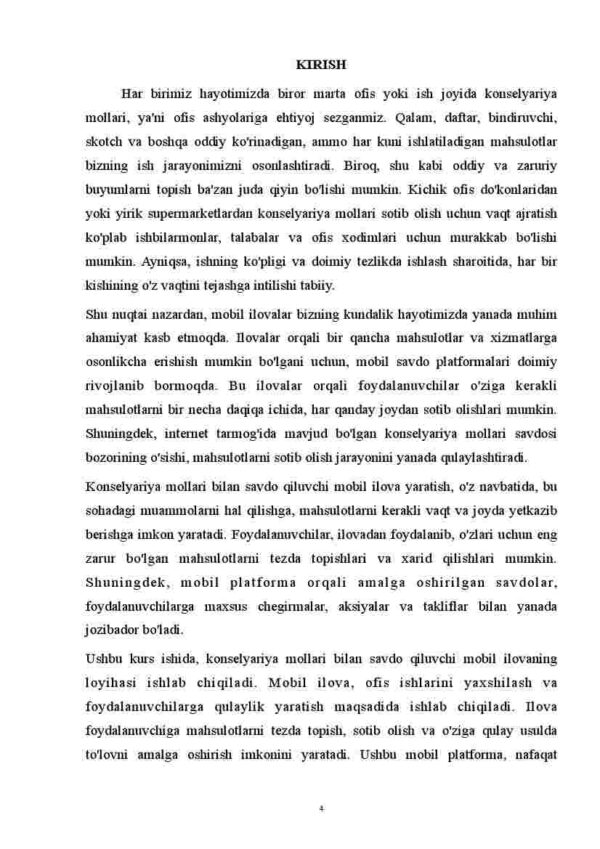Konselyariya mollari bilan savdo qiluvchi do'kon mobil ilovasini yaratish - Image 4